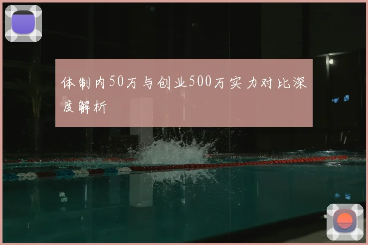 体制内50万与创业500万实力对比深度解析