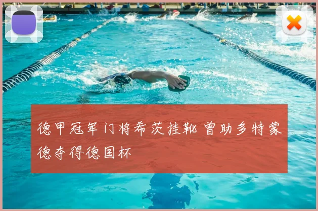 德甲冠军门将希茨挂靴 曾助多特蒙德夺得德国杯